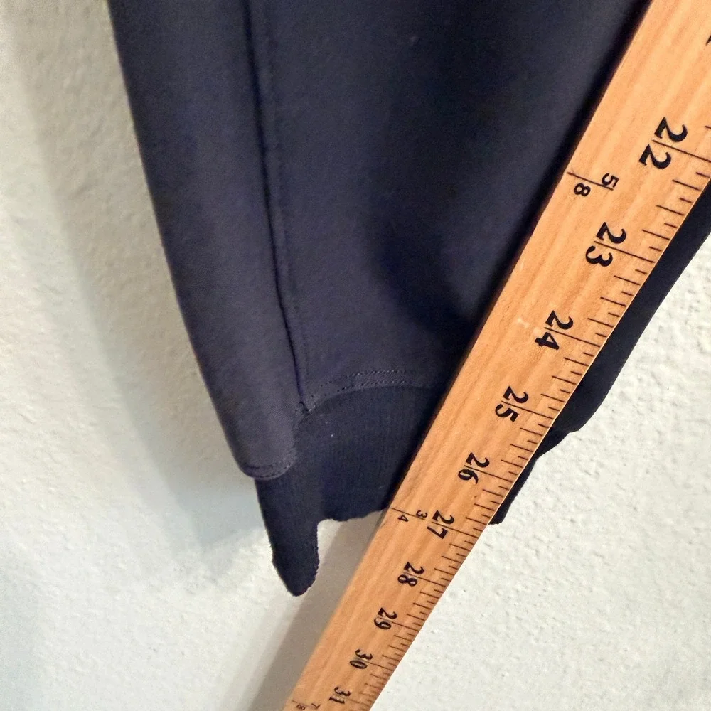 Lululemon On The Fly Jogger Pants Black 7/8 Length Travel Woven Mid Rise